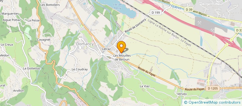 localisation de l'entreprise S.C.I.  G4  DOMANCY