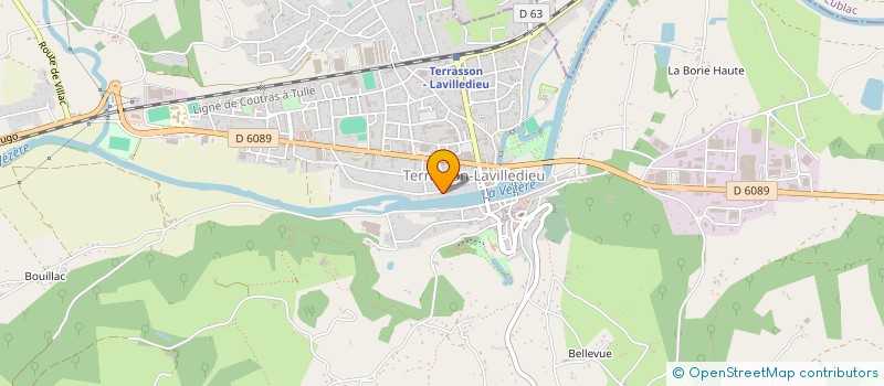 localisation de l'entreprise S.C.I. GABY 24  TERRASSON-LAVILLEDIEU