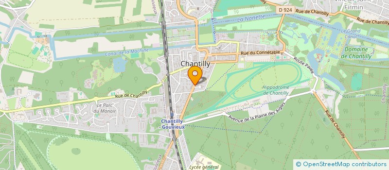 localisation de l'entreprise S.C.I GAC CHANTILLY  CHANTILLY
