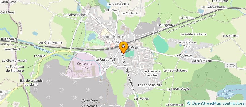 localisation de l'entreprise S.C.I. GALELIS17 ALG  SAINT-PIERRE-LA-COUR