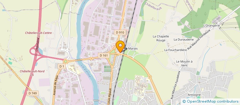 localisation de l'entreprise S.C.I. GALINEE  CHATELLERAULT