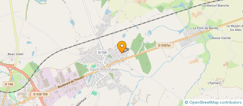 localisation de l'entreprise S.C.I. GALOP  BRESSUIRE