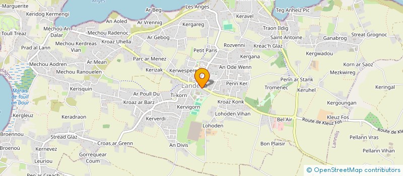 localisation de l'entreprise S.C.I. GARREAU-MONFORT  LANDEDA