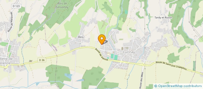 localisation de l'entreprise S.C.I. GARRIC GESTION IM  LUZINAY