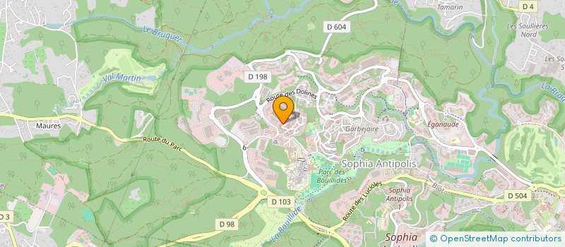 localisation de l'entreprise S.C.I. GATHOEL  VALBONNE