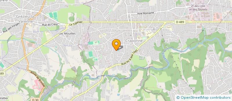 localisation de l'entreprise S.C.I. GAUTIER-DUSSART  CRAPONNE