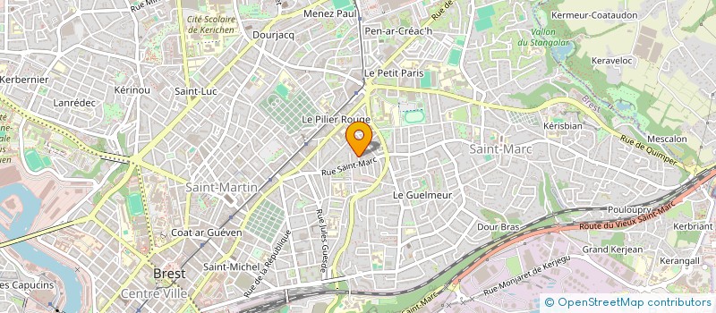 localisation de l'entreprise S.C.I. GECAS  BREST