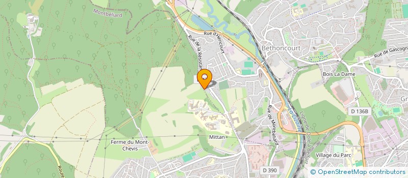 localisation de l'entreprise S.C.I. GEFIM  BETHONCOURT