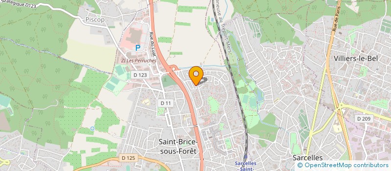 localisation de l'entreprise S.C.I. GEHES à SAINT-BRICE-SOUS-FORET