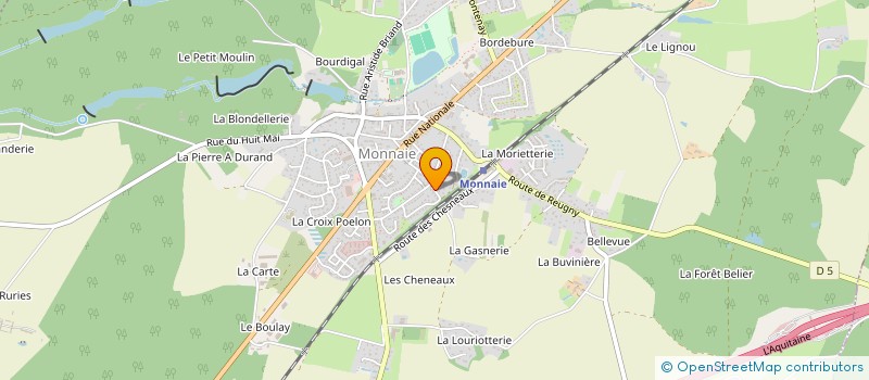 localisation de l'entreprise S.C.I GEMAR IMMO  MONNAIE