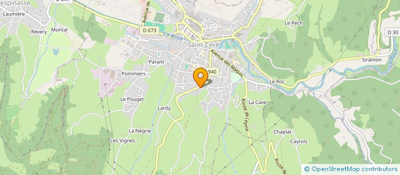 localisation de l'entreprise S.C.I GHAMM  SAINT-CERE