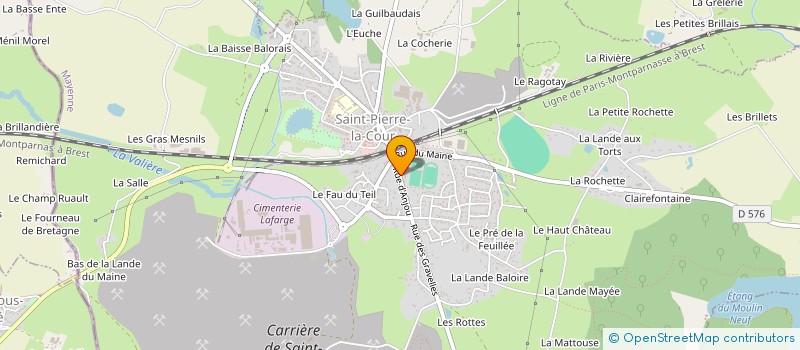 localisation de l'entreprise S.C.I GHERA35 ALG  SAINT-PIERRE-LA-COUR