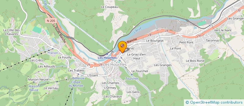 localisation de l'entreprise S.C.I. GHEROLD  LES HOUCHES