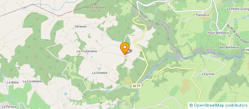 localisation de l'entreprise S.C.I. GIALE  SAINT-ROMAIN-EN-JAREZ