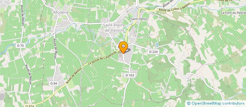 localisation de l'entreprise S.C.I. GILLES CORP  SAINT-PIERRE-DE-VASSOLS