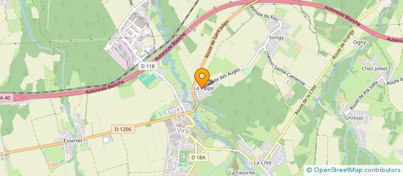 localisation de l'entreprise S.C.I GINKGO  VIRY