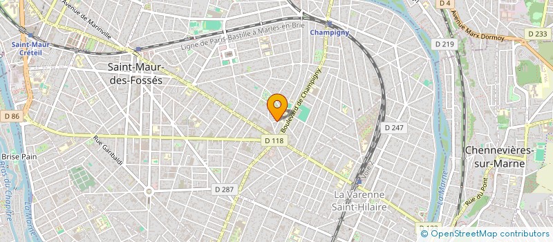 localisation de l'entreprise S.C.I. GREG à SAINT-MAUR-DES-FOSSES