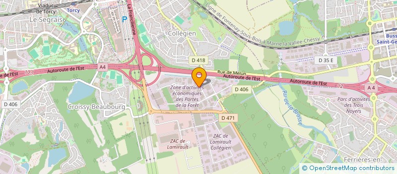 localisation de l'entreprise S.C.I. GROOT  COLLEGIEN