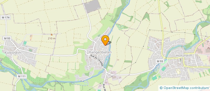 localisation de l'entreprise S.C.I. GRUTTER PERE & FILS  HANGENBIETEN