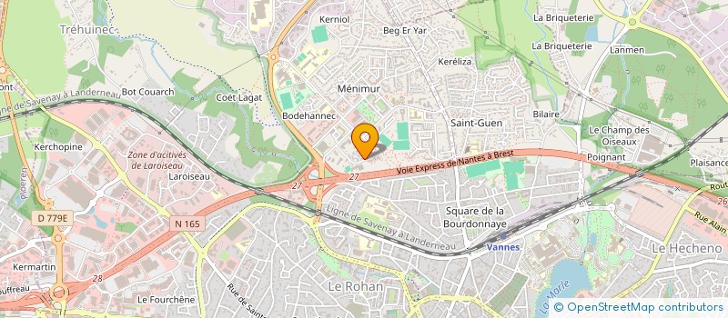 localisation de l'entreprise S.C.I. GS.BM à VANNES