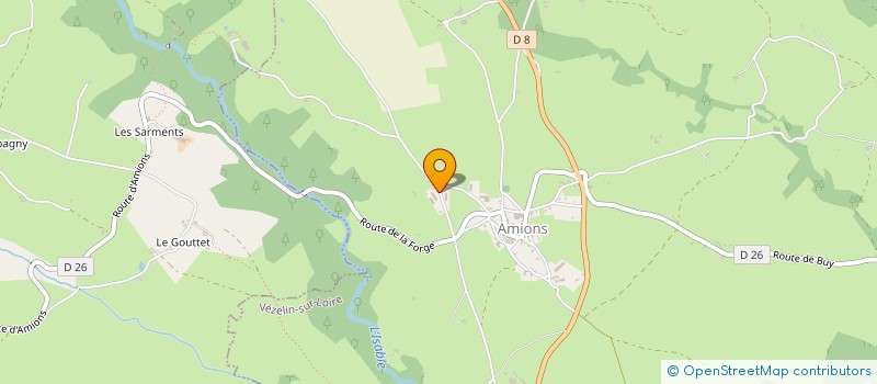 localisation de l'entreprise S.C.I.GUICHARD J.M.A.  VEZELIN-SUR-LOIRE