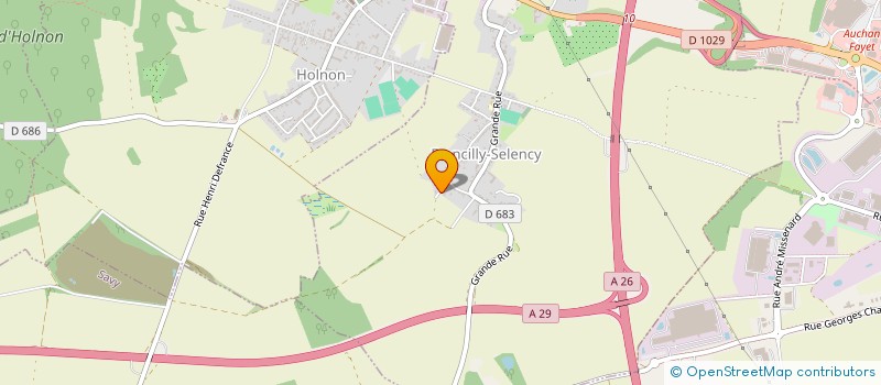 localisation de l'entreprise S.C.I. GUIFLORACLE  FRANCILLY-SELENCY