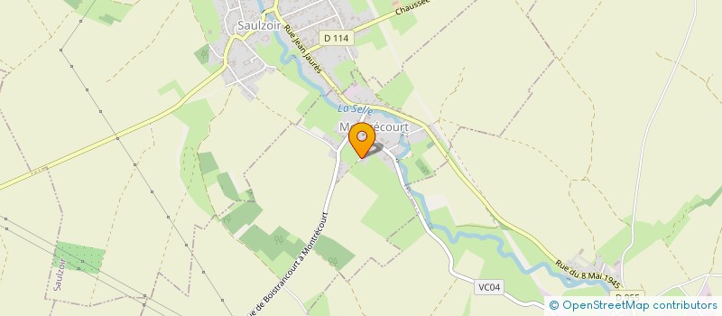 localisation de l'entreprise S.C.I. GUILESNE  MONTRECOURT