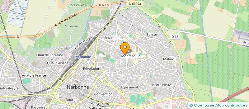 localisation de l'entreprise S.C.I GUIOUGOU-DENIS  NARBONNE