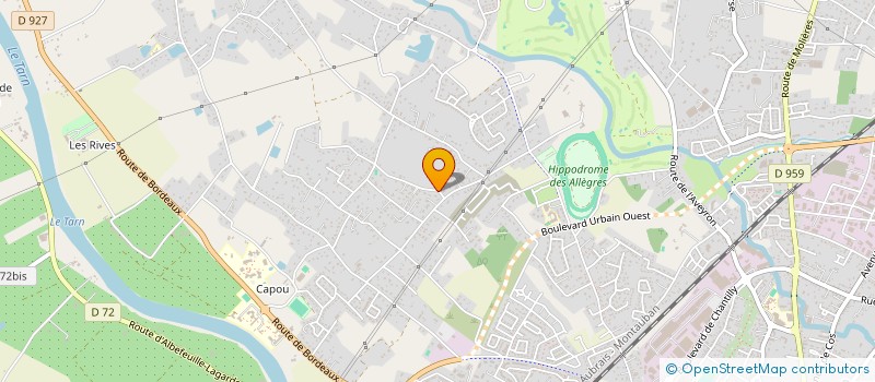 localisation de l'entreprise S.C.I. GVG  MONTAUBAN