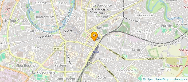 localisation de l'entreprise S.C.I. H&F  NIORT