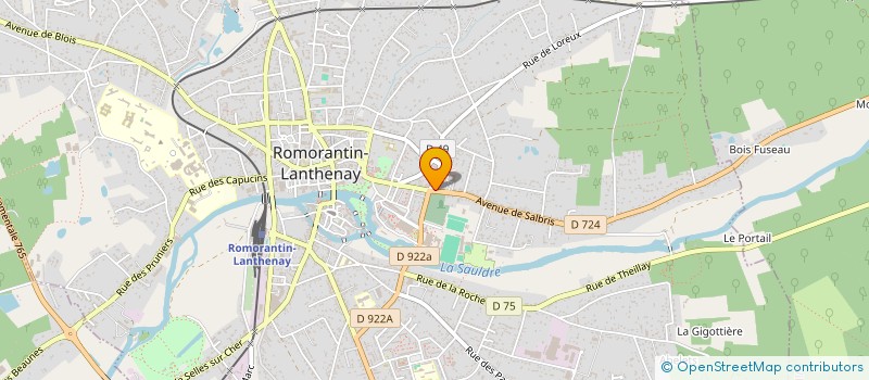 localisation de l'entreprise S.C.I H.G.L  ROMORANTIN-LANTHENAY