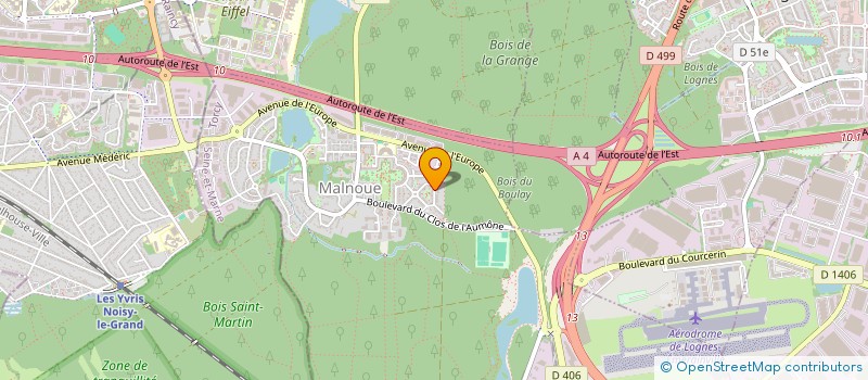 localisation de l'entreprise S.C.I. H.I.S  EMERAINVILLE