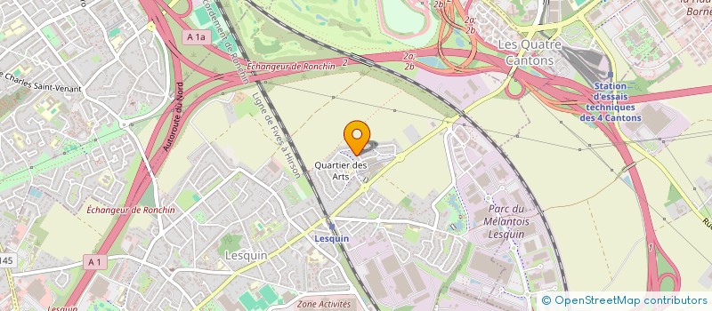 localisation de l'entreprise S.C.I. H2F à LESQUIN