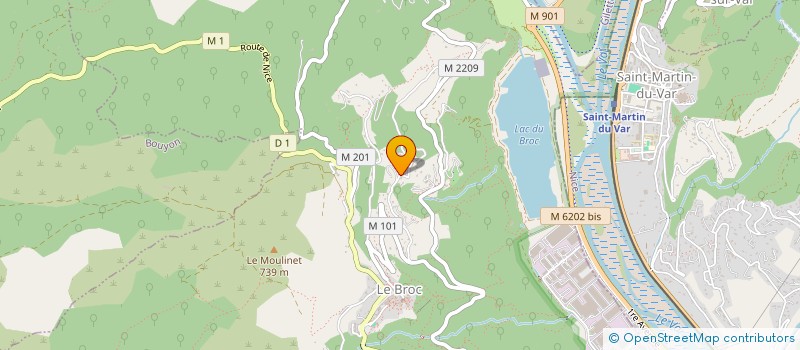 localisation de l'entreprise S.C.I. HAFA  LE BROC