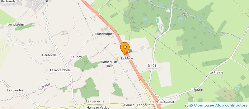 localisation de l'entreprise S.C.I. HAMEL-MADELEINE  BRIX