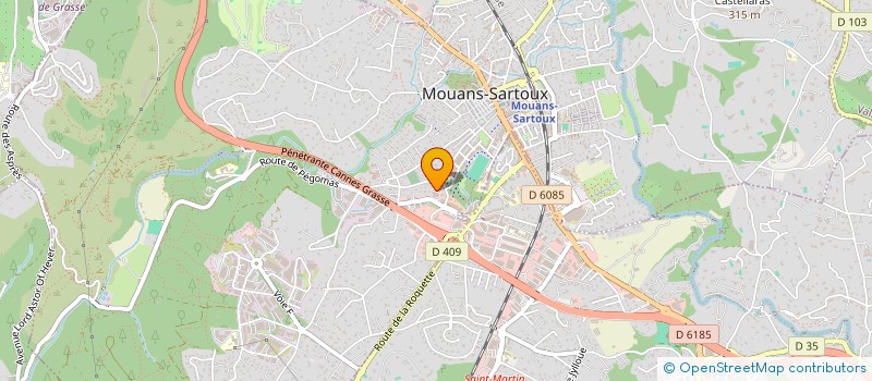 localisation de l'entreprise S.C.I. HAPY à MOUANS-SARTOUX