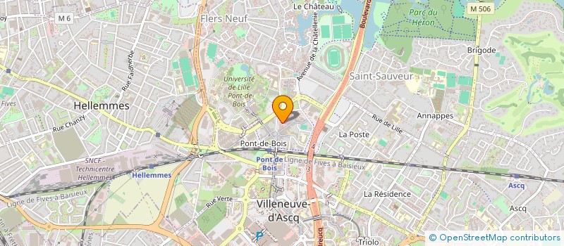 localisation de l'entreprise S.C.I. HASC à VILLENEUVE-D'ASCQ