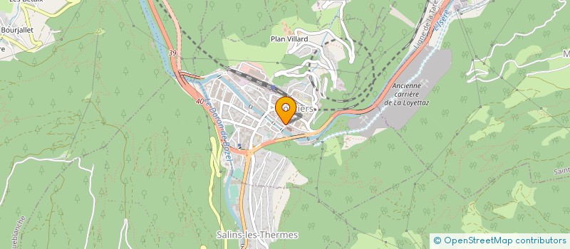 localisation de l'entreprise S.C.I. HAUTECOUR à MOUTIERS