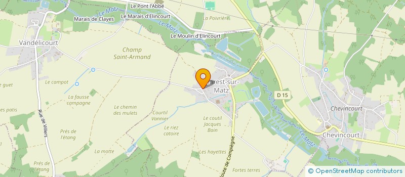 localisation de l'entreprise S.C.I HB  MAREST-SUR-MATZ