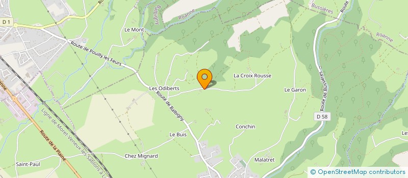 localisation de l'entreprise S.C.I. HB1  POUILLY-LES-FEURS