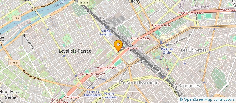 localisation de l'entreprise S.C.I. HELENA à LEVALLOIS-PERRET