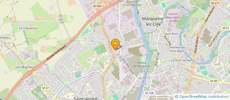 localisation de l'entreprise S.C.I. HELYO  MARQUETTE-LEZ-LILLE