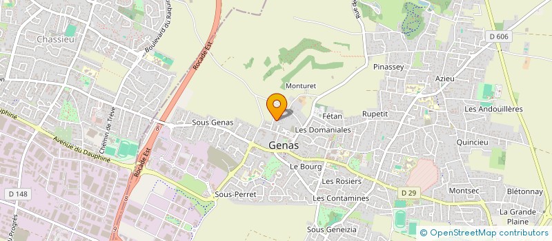 localisation de l'entreprise S.C.I. HERRIANE  GENAS