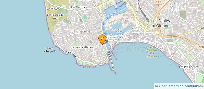 localisation de l'entreprise S.C.I. HESTIA à LES SABLES D'OLONNE