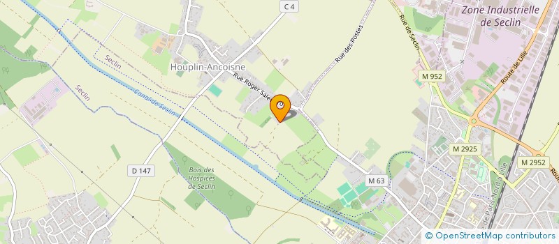 localisation de l'entreprise S.C.I. HHBM INVEST  HOUPLIN-ANCOISNE