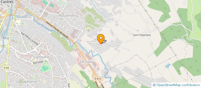 localisation de l'entreprise S.C.I. HILFA  CASTRES