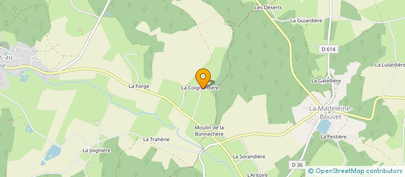 localisation de l'entreprise S.C.I HIPPO à MOUTIERS-AU-PERCHE