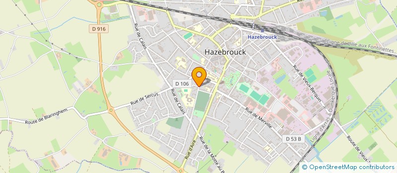 localisation de l'entreprise S.C.I. HOFSTEDE  HAZEBROUCK