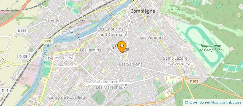 localisation de l'entreprise S.C.I. HORCHOLLE  COMPIEGNE