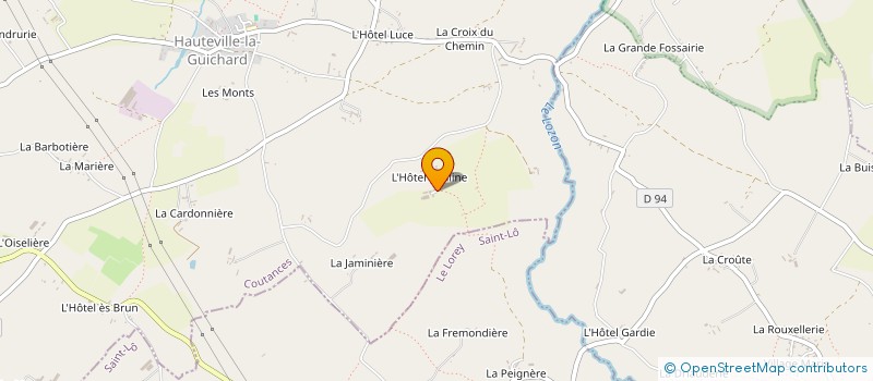 localisation de l'entreprise S.C.I. HOTEL RAULINE  HAUTEVILLE-LA-GUICHARD